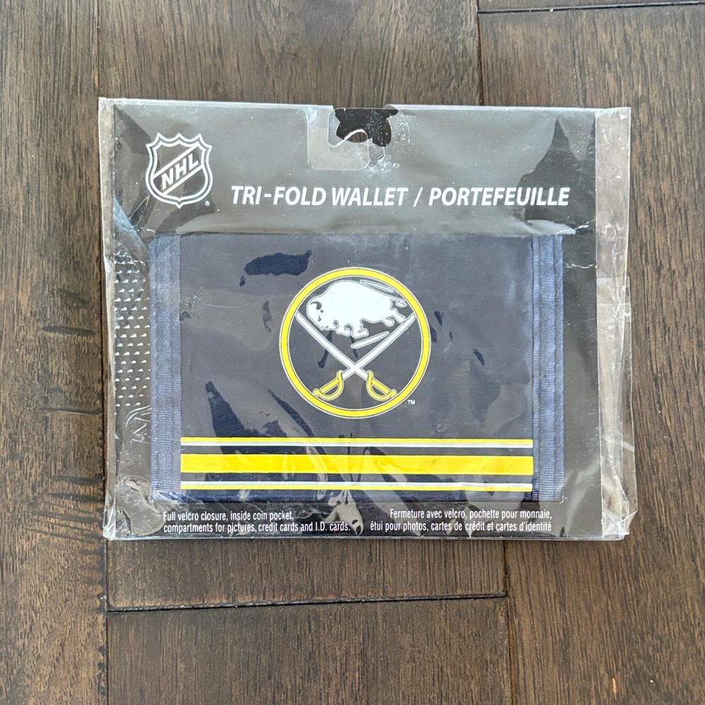 NHL Sabres Tri- Fold Wallet